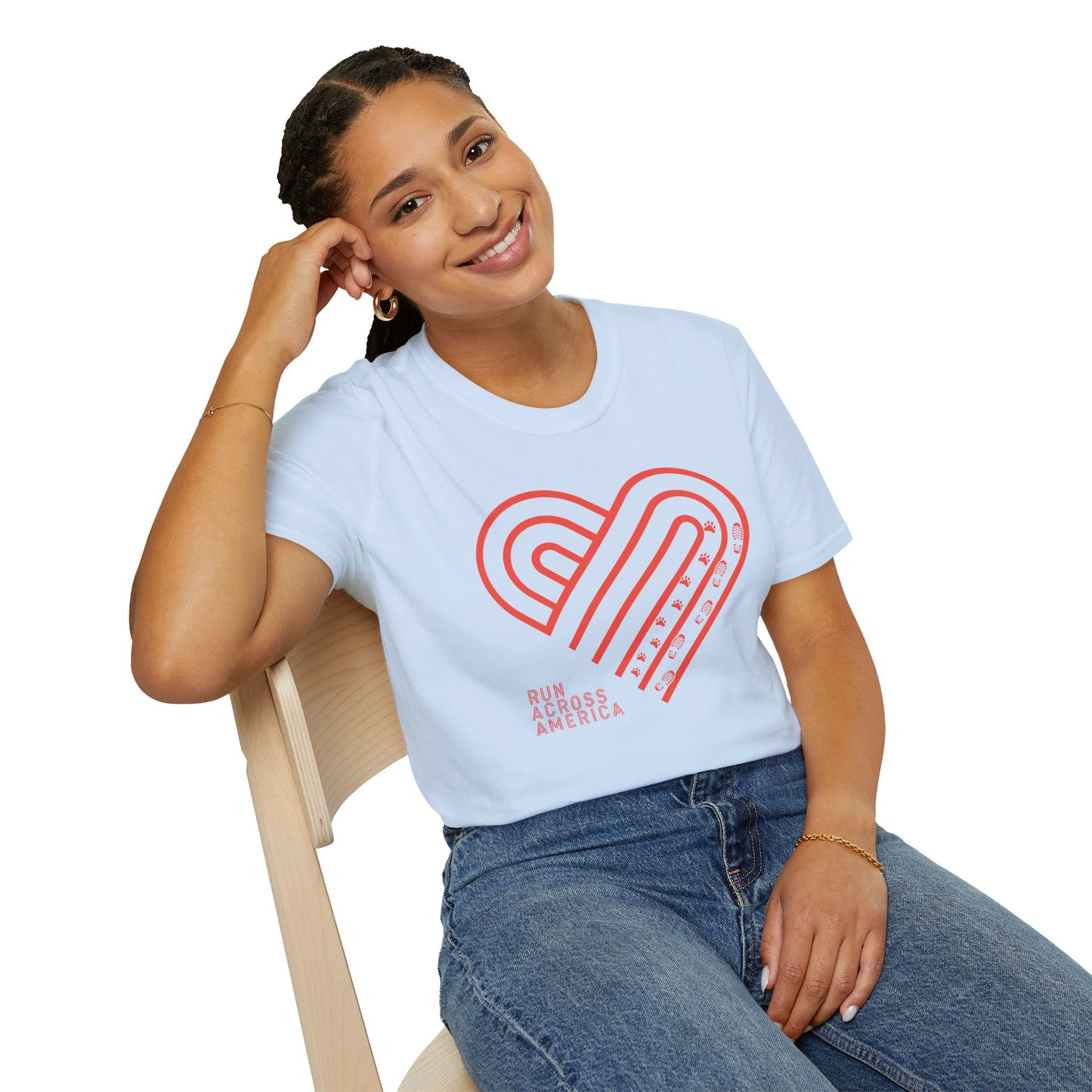 Heart Dog Walking Tee
