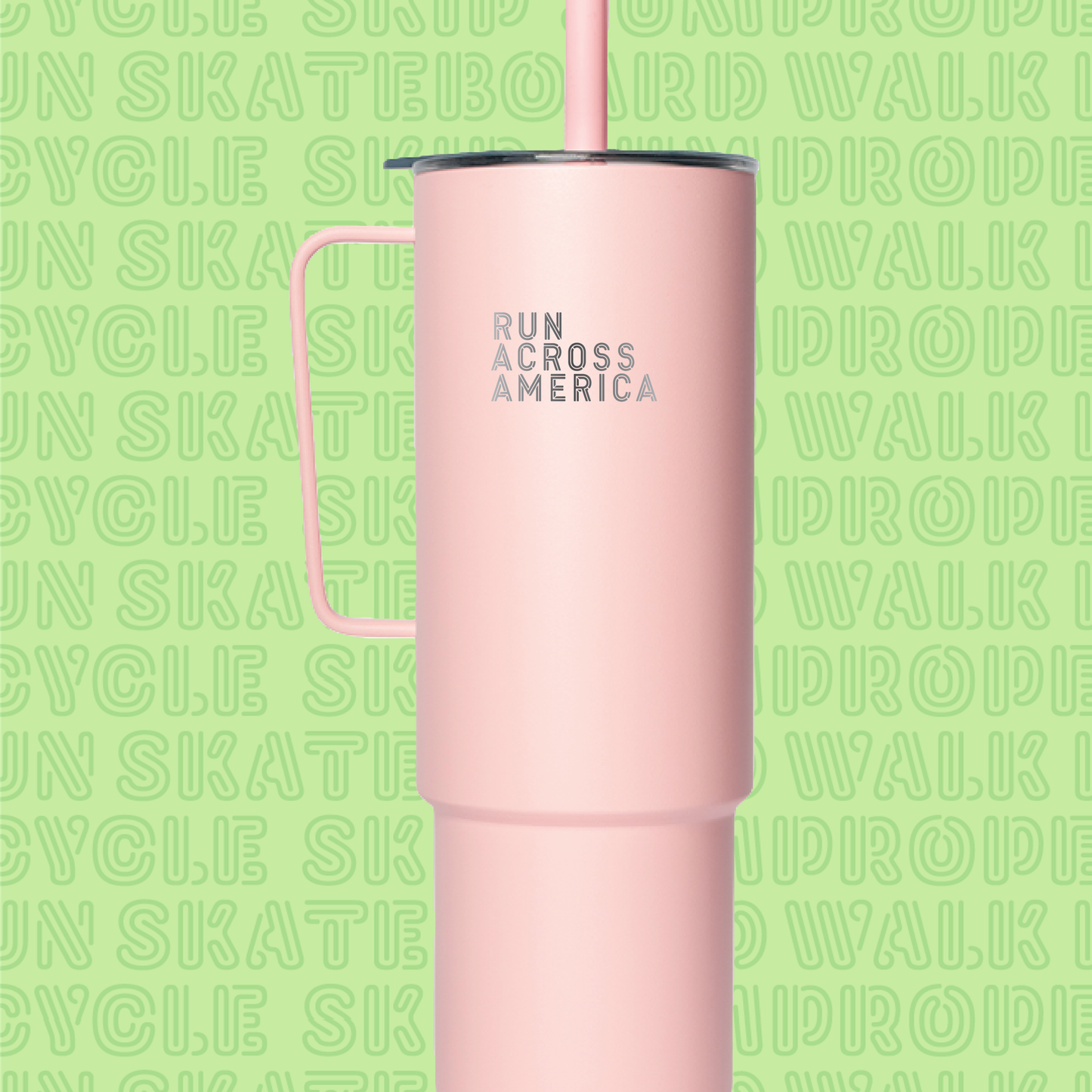 Limited-edition MiiR X Run Across America All Day Straw Cup: Spring Start 2024