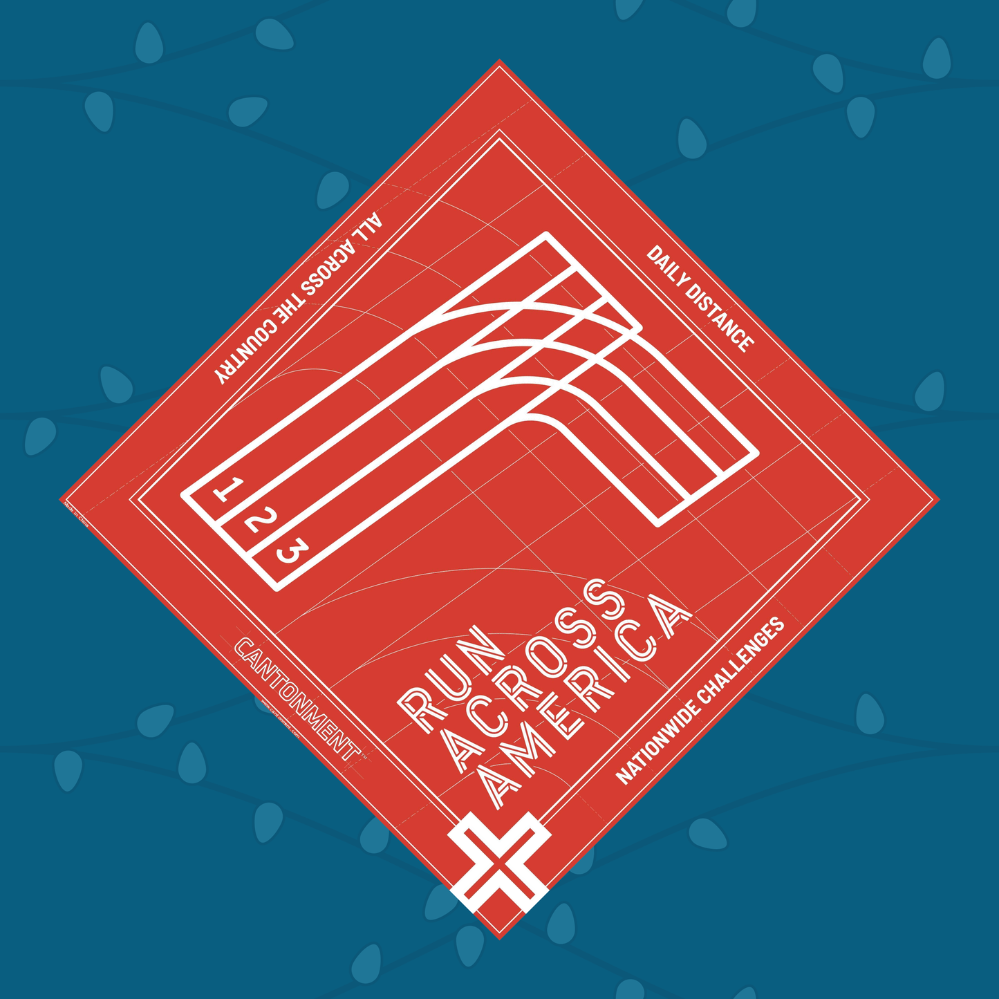 Limited-edition Cantonment X Run Across America kerchief