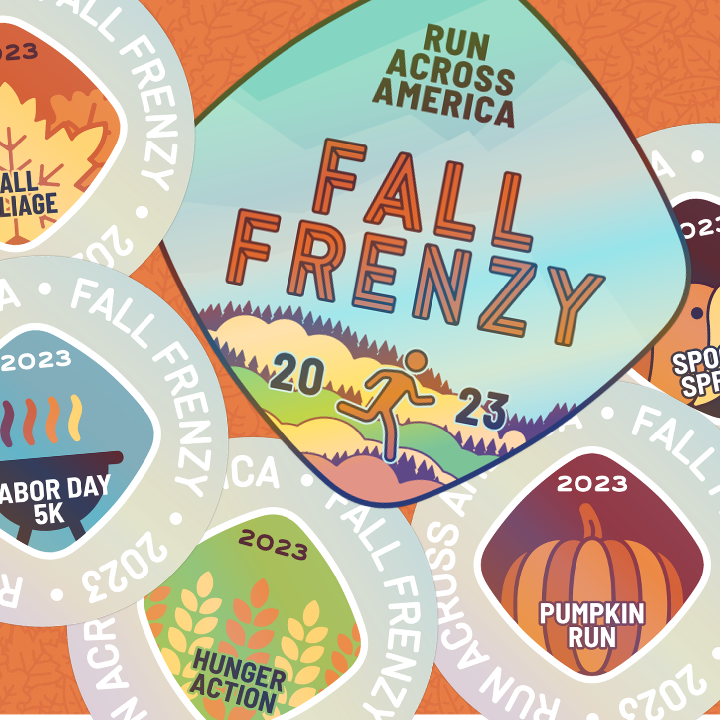 Holographic stickers: Fall Frenzy 2023