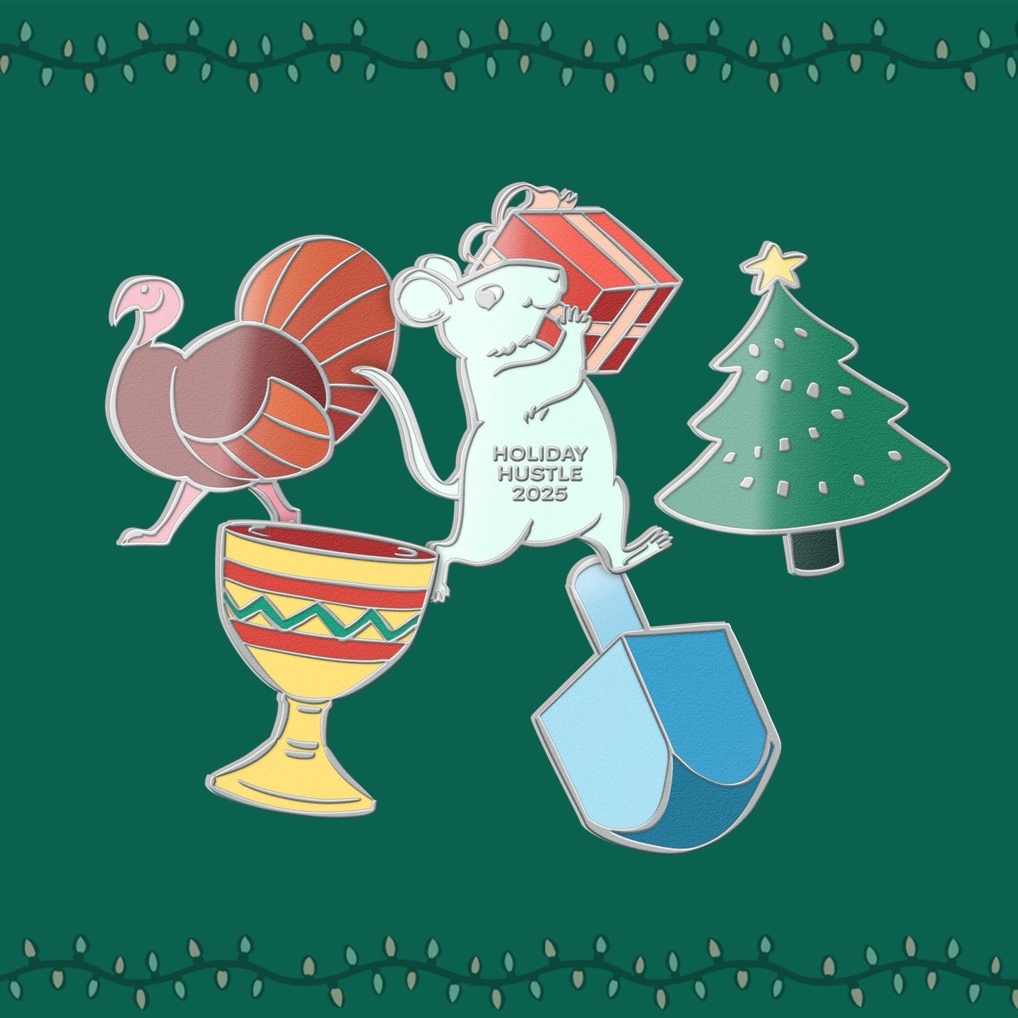 Commemorative pins: Holiday Hustle 2025