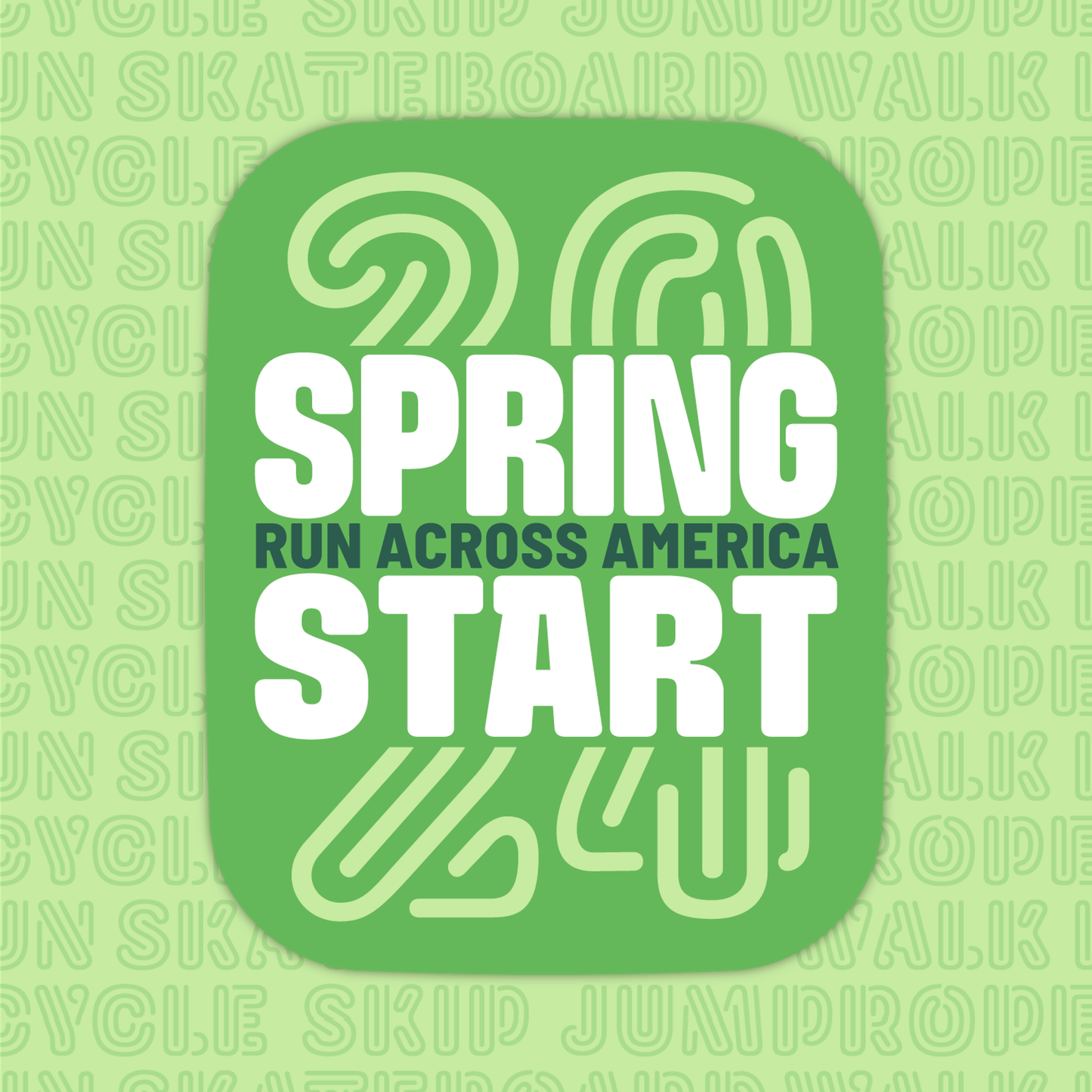 Fridge magnet: Spring Start 2024