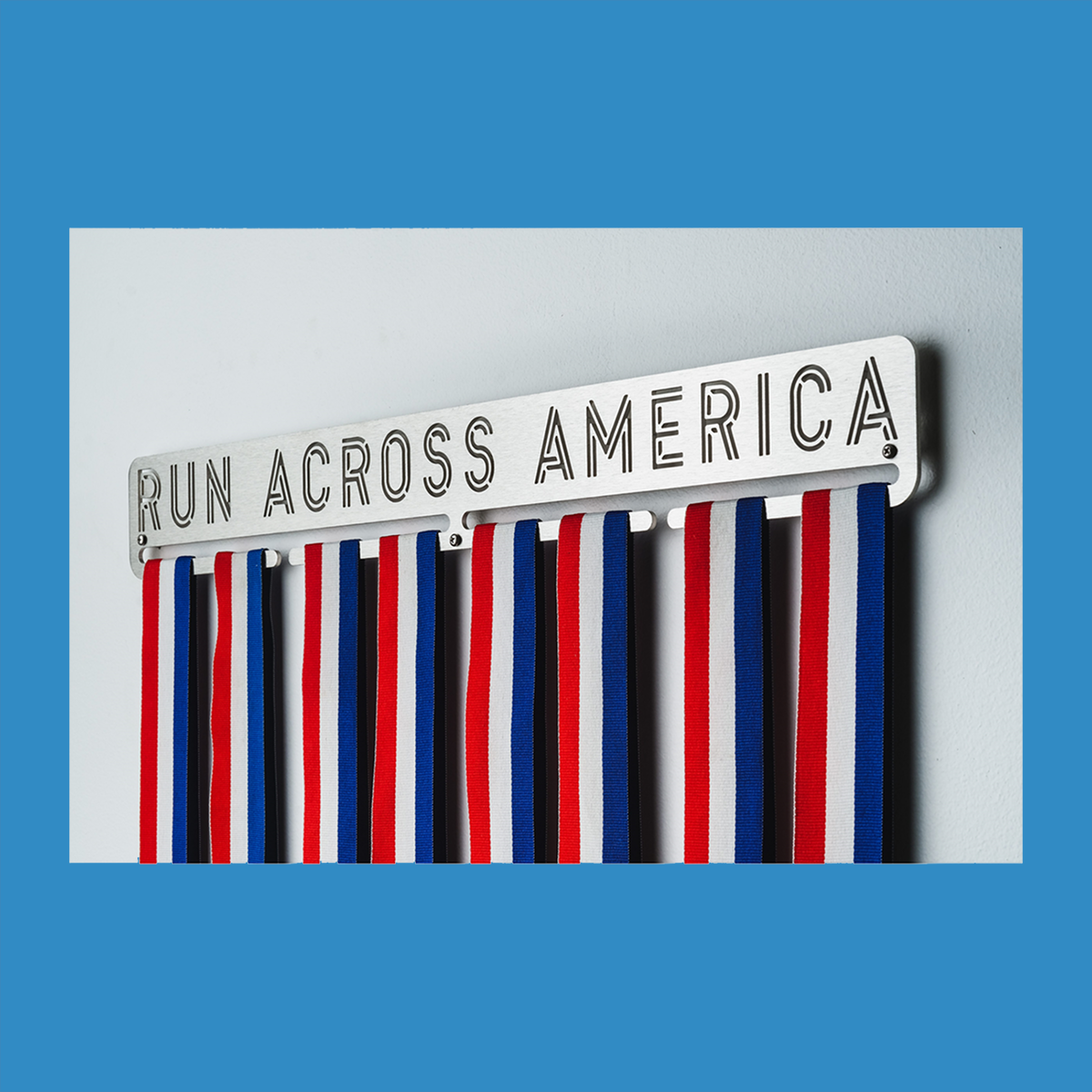 Steel medal display
