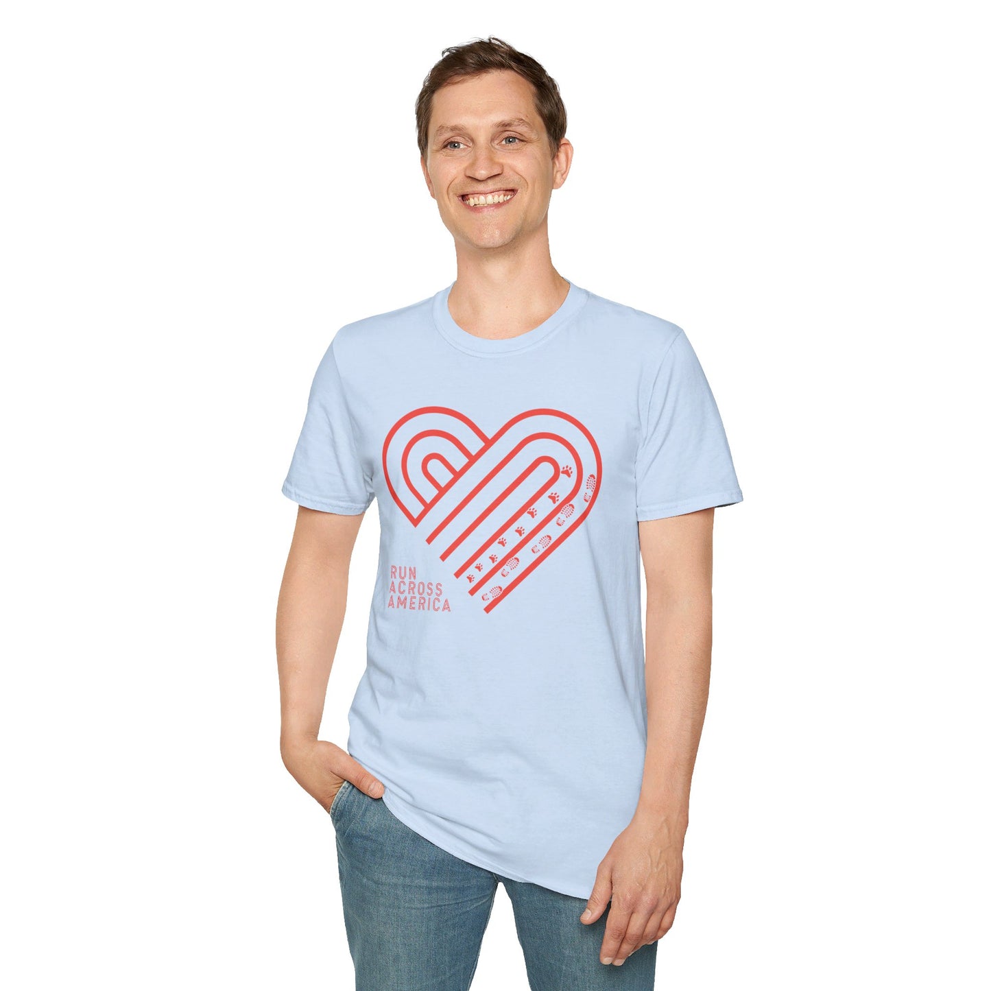 Heart Dog Walking Tee