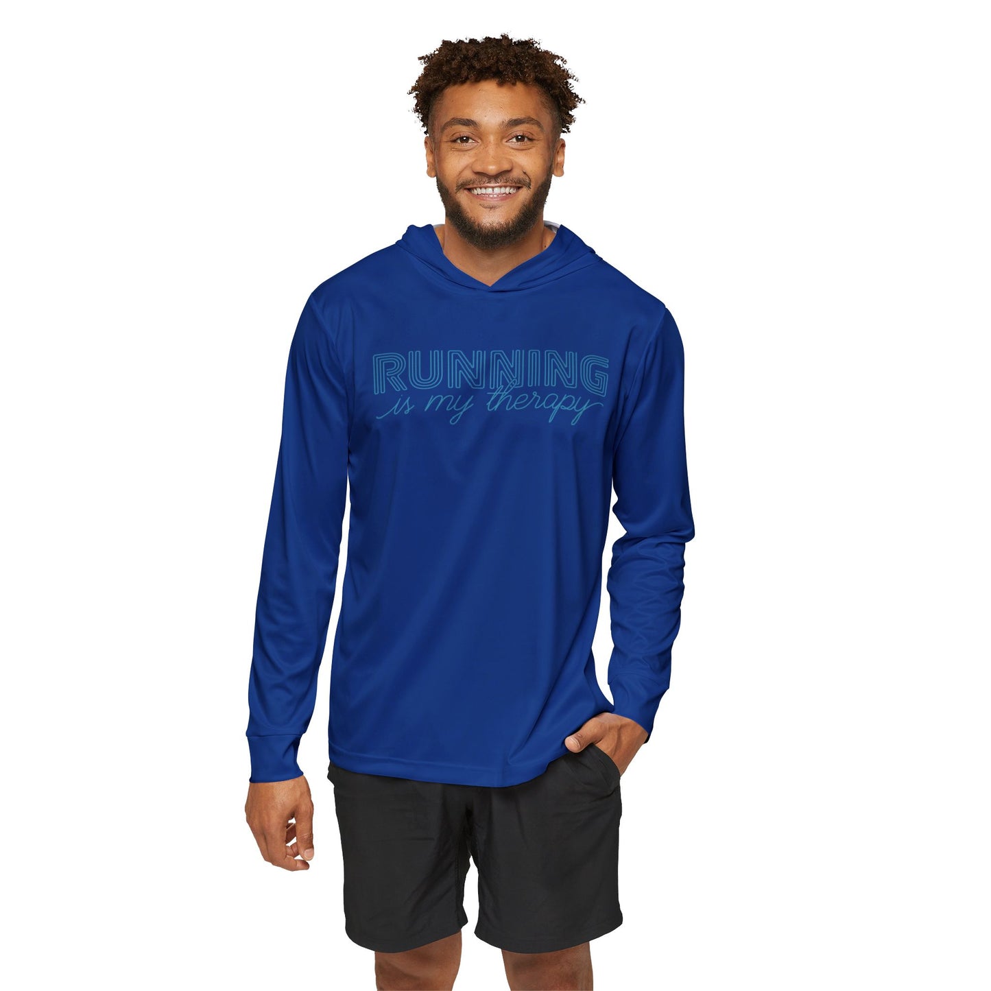 Running is my Therapy - Men's Sports Warmup Hoodie