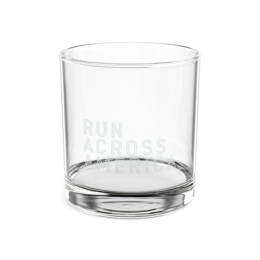 Engraved 'Run Across America' Whiskey Glass — 10.5 oz Rocks Glass