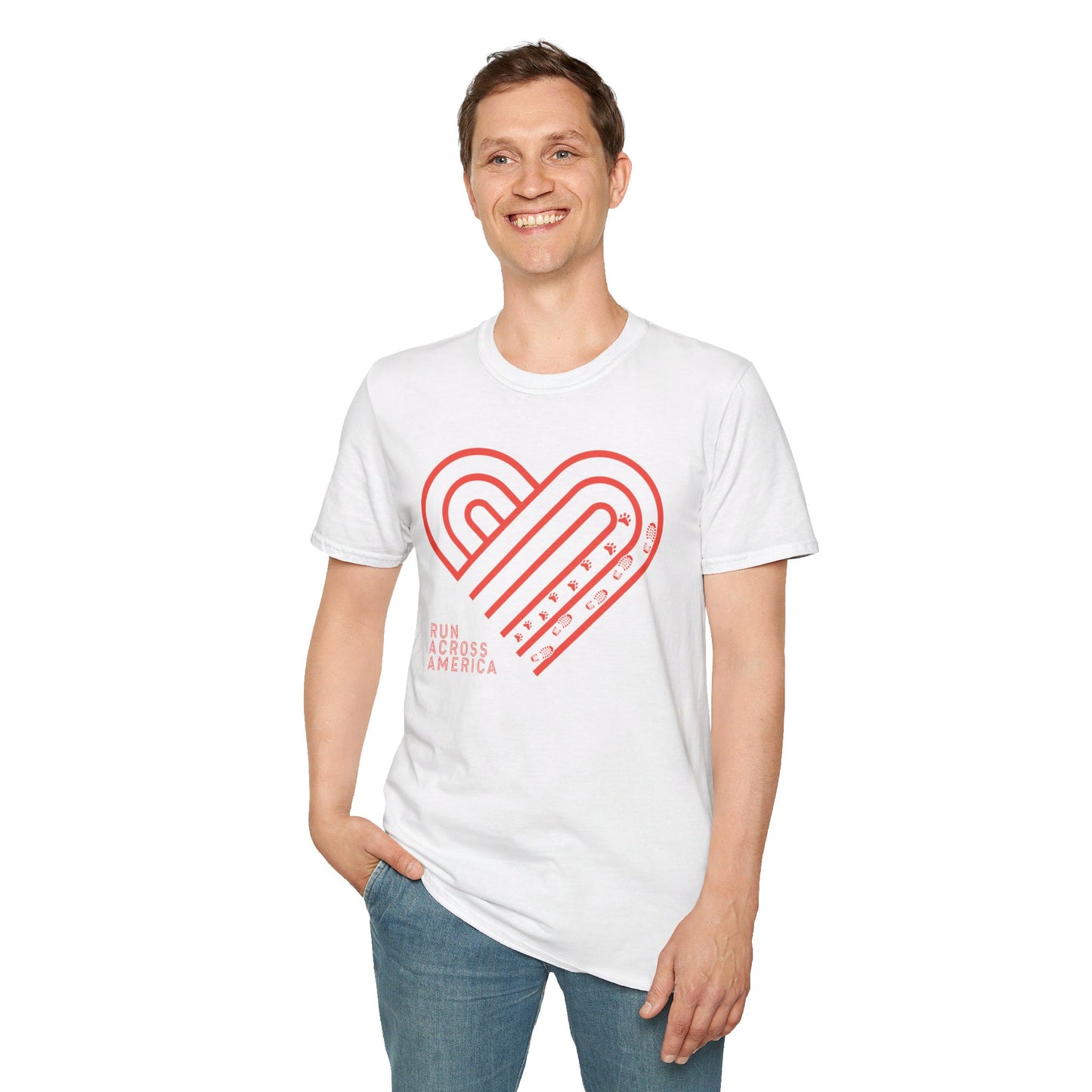 Heart Dog Walking Tee