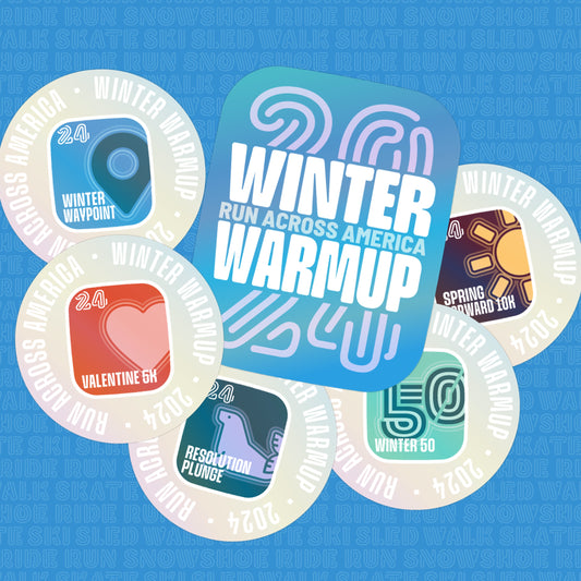 Holographic stickers: Winter Warmup 2024