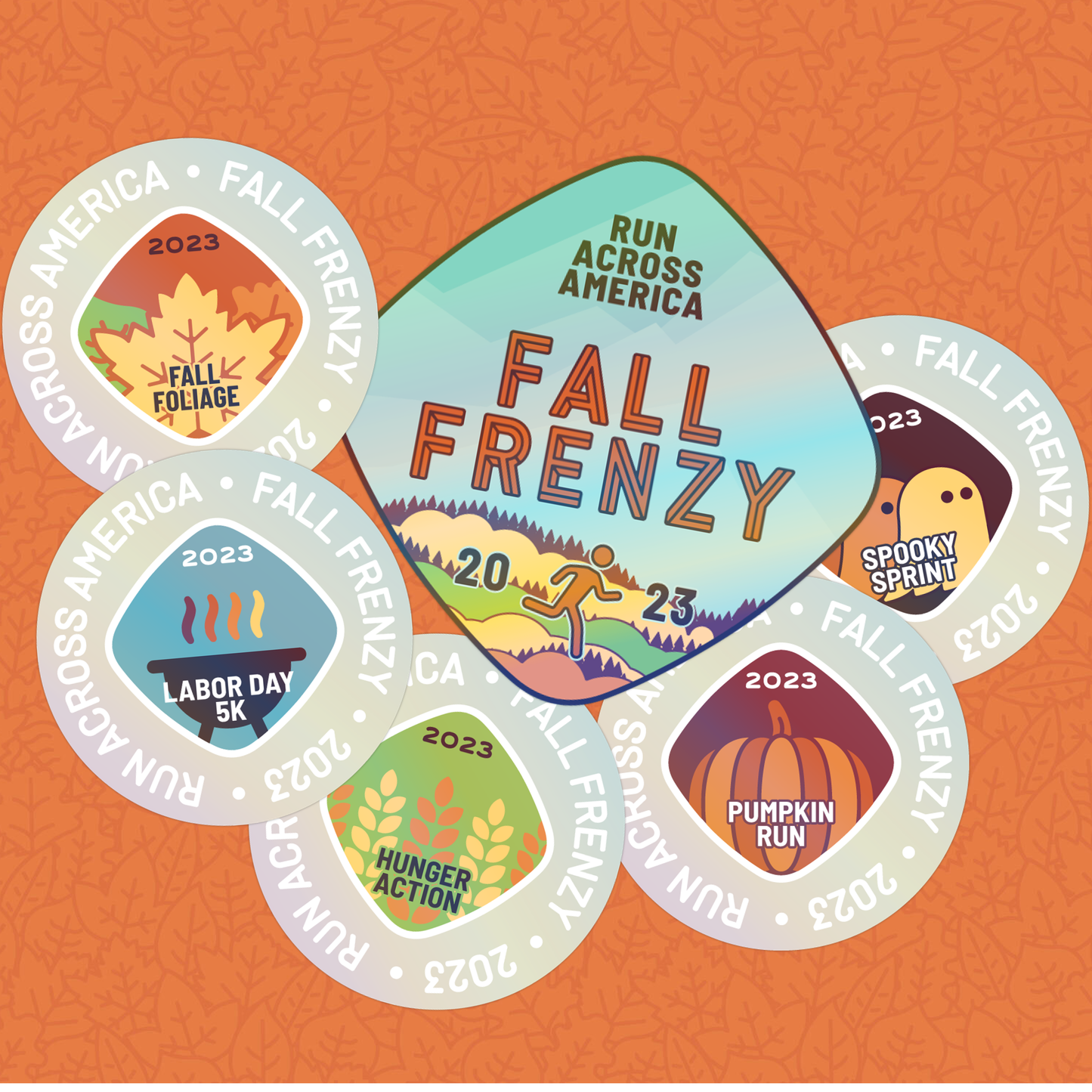 Holographic stickers: Fall Frenzy 2023