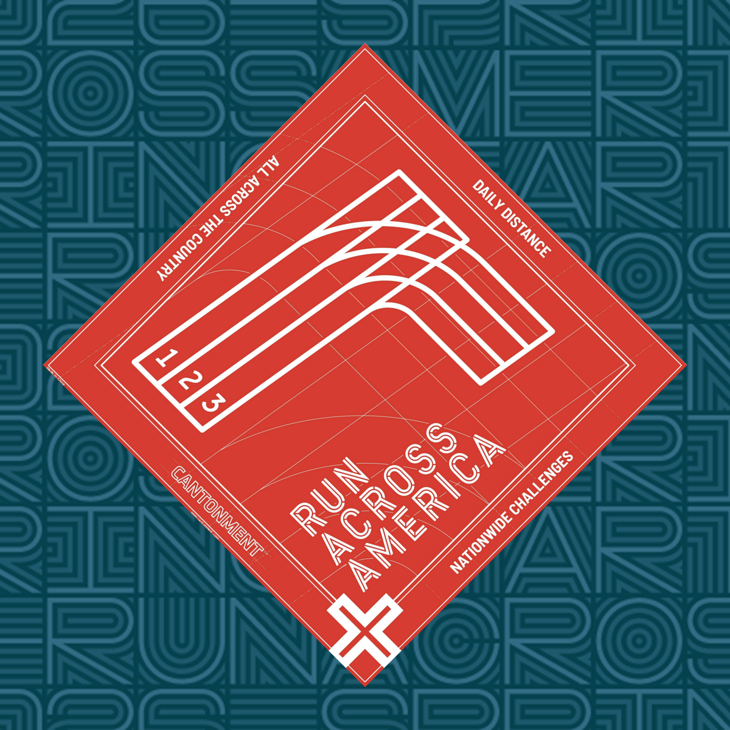 Cantonment x Run Across America kerchief