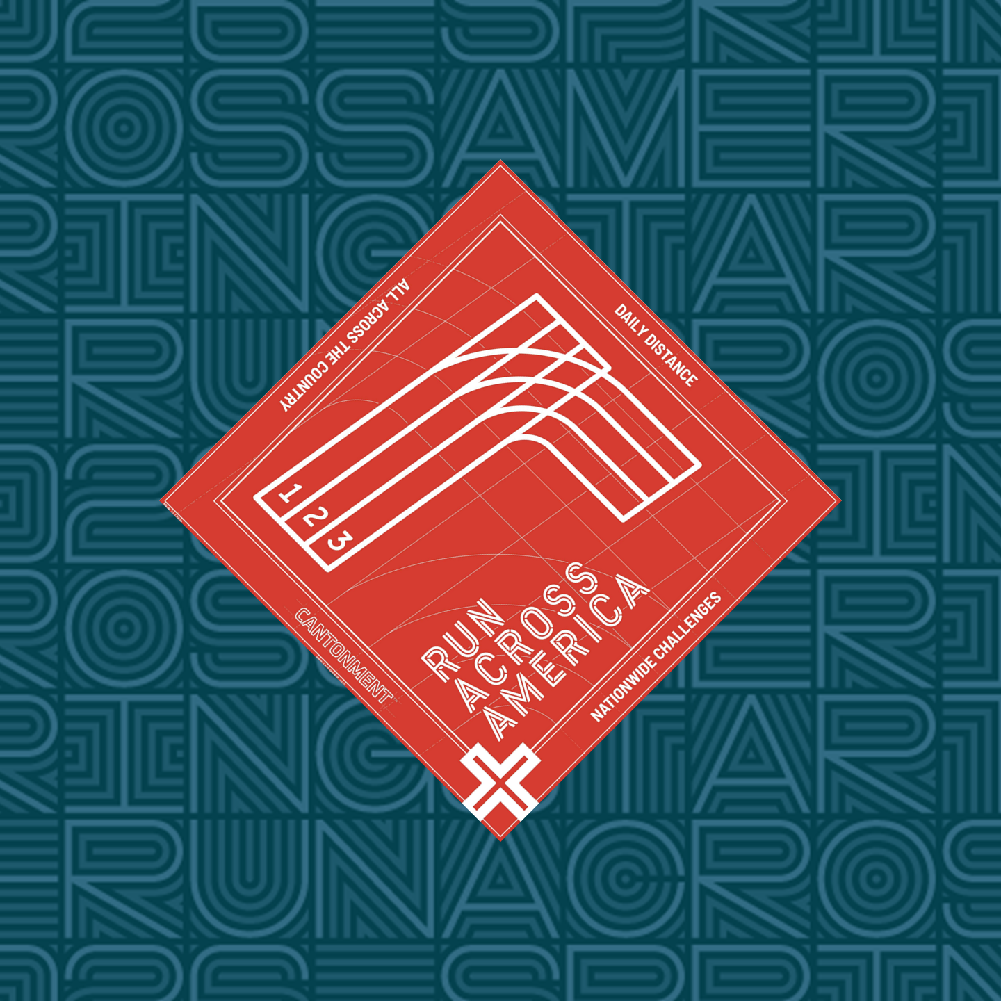 Cantonment x Run Across America kerchief