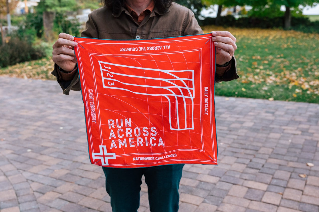 Limited-edition Cantonment X Run Across America kerchief